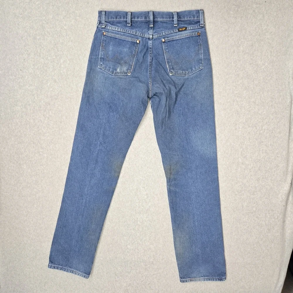 Wrangler Men Jeans 30X34 Blue Denim 13MW Cowboy Cut Original Fit 34